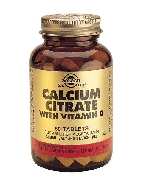 Solgar Calcium Citrate with Vitamin D3 (240 tabs)