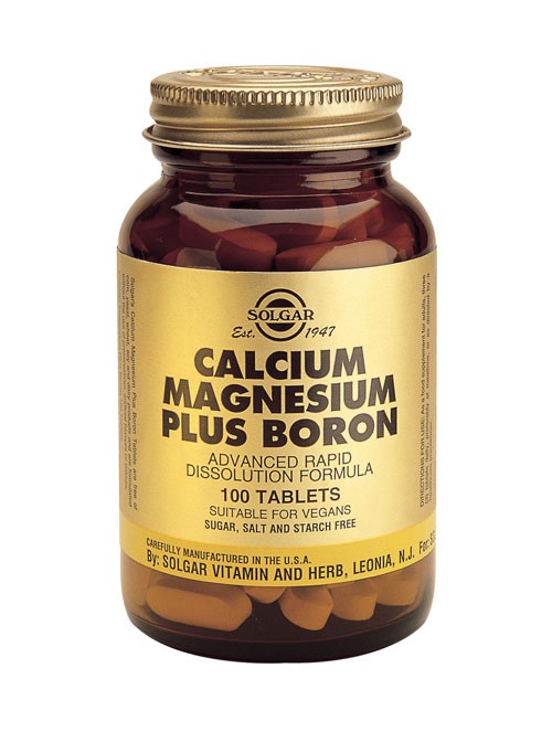 Solgar Calcium Magnesium Plus Boron (100 tabs)