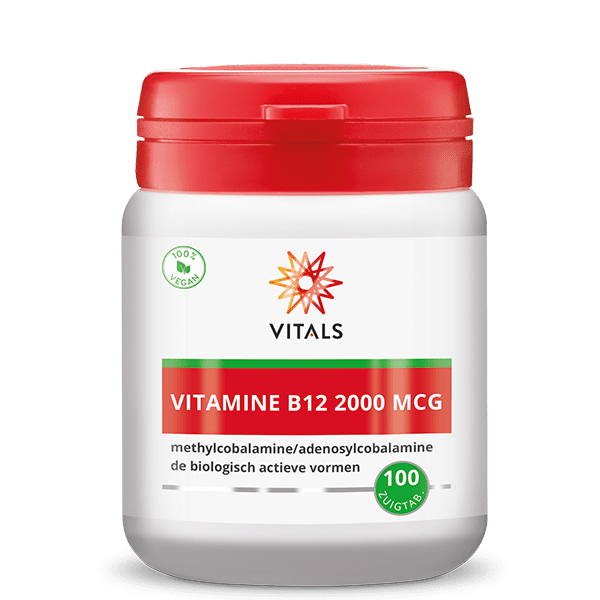 Vitals Vitamine B12 2000 mcg 100 zuigtabletten