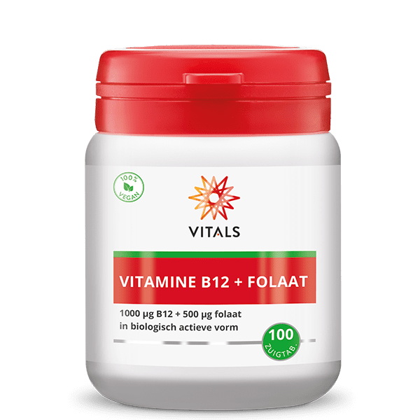 Vitals Vitamine B12 met folaat 100 zuigtabletten