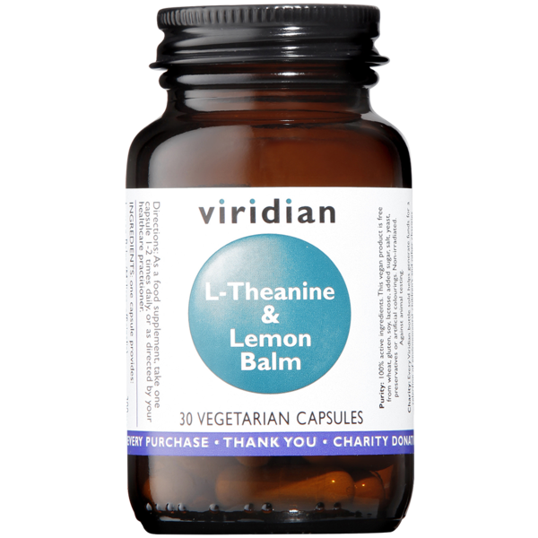 Viridian L-Theanine and Lemon Balm 90 Capsules