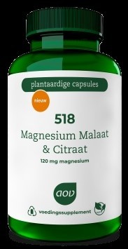 AOV 518 Magnesium Malaat & Citraat 90 vegacaps