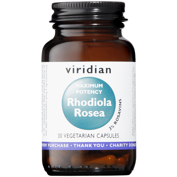 Viridian  MAXI POTENCY Rhodiola Rosea Root Extract  30 capsules