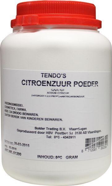 Tendo Citroenzuur 1000gr