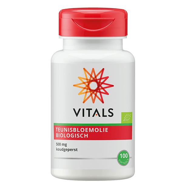 Vitals Teunisbloemolie Biologisch 100 softgels