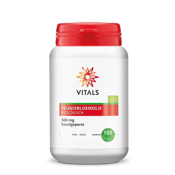 Vitals Teunisbloemolie Biologisch 100 softgels