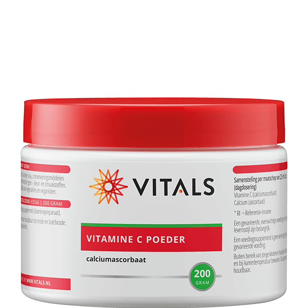 Vitals Vitamine C poeder (calciumascorbaat) 200 gram