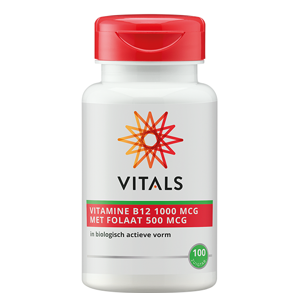 Vitals Vitamine B12 met folaat 100 zuigtabletten