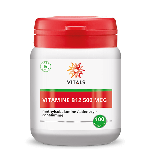Vitals Vitamine B12 500 mcg 100 zuigtabletten