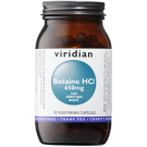 Viridian  Betaine HCl 650 mg with Gentian Root